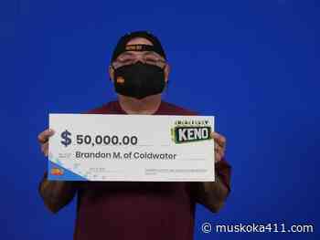 "I Was Very Happy To See Big Winner Pop Up" Coldwater Resident Wins $50000 - Muskoka 411