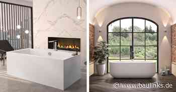Genf oder Pod? Zwei freistehende Badewannen, wie sie unterschiedlicher kaum sein können