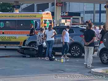 Campobasso, incidente alla rotonda del Monforte: motociclista ferito - Il Giornale del Molise
