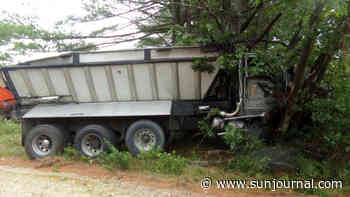 New Gloucester man dies when dump truck crashes in Rumford - Lewiston Sun Journal