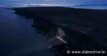Paddy Power beam cheeky message onto side of Inis Mór ahead of All Ireland final - Irish Mirror