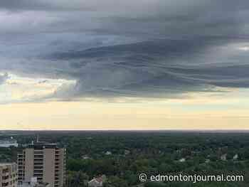 Edmonton weather, Saturday, July 23: Stranger clouds