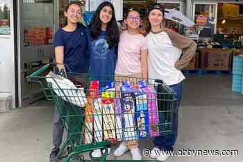 Kinsmen Club and students collect donations for food bank in Abbotsford