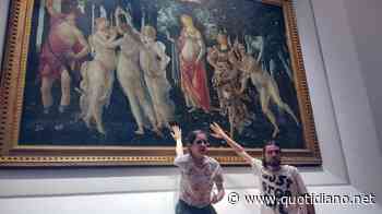 Il raid ambientalista al museo degli Uffizi Sfregiata (per finta) opera del Botticelli - QUOTIDIANO NAZIONALE