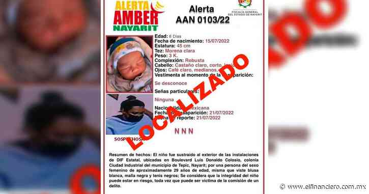 Bebé robado en Tepic fue hallado en San Blas - El Financiero