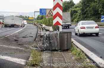 Nach Unfall auf A8 bei Leonberg: 120 000 Euro Schaden und 16 Kilometer Stau - Stuttgarter Nachrichten