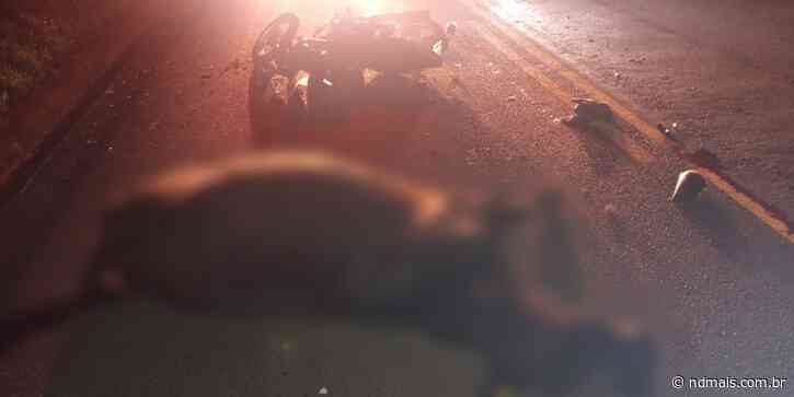 Bovino morre e motociclista fica gravemente ferido em acidente em Campos Novos - ND Mais