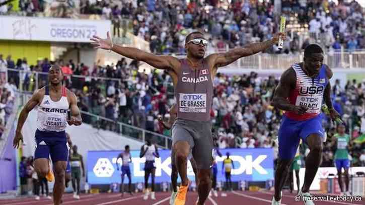 De Grasse leads Canada to men’s 4x100m relay gold at world championships