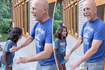 Bruce Willis gets a dance lesson from 10-year-old daughter Mabel - Page Six