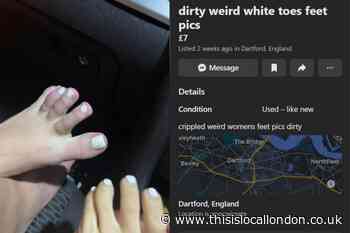 Dartford seller lists feet pictures for sale on Facebook Marketplace 