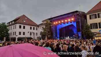 Open-Air in Balingen - Nach Unwetter - Konzert von Lea startet doch noch - Schwarzwälder Bote