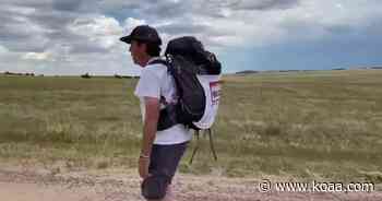 Veteran on 76-mile walk from Colorado Springs to Aurora to help cure childhood cancer - KOAA News 5