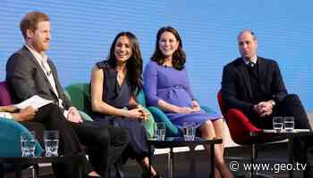 Harry whispered comment to Meghan after he spotted Williams rictus grin - Geo News