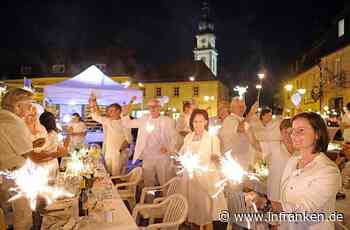 "Diner en blanc" in Stadtsteinach: Ein Abend ganz in Weiß