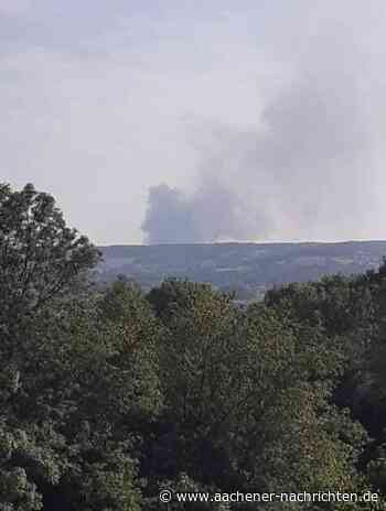 Brand in Verviers wohl Ursache: Riesige Rauchsäule über dem Aachener Wald