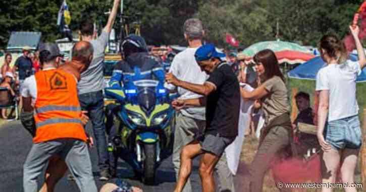 Climate Activists Block Tour de France Route, Race Poised for Chaos Until Furious Spectators Literally Drag Them Away