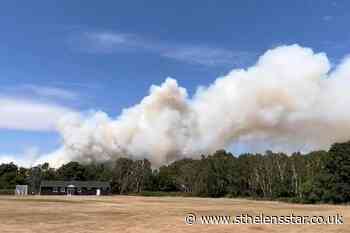 Major incident declared over large fire at Surrey's Hankley Common - St Helens Star