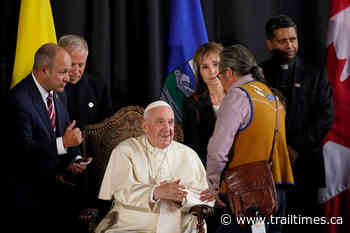 VIDEO: Pope Francis arrives in Alberta for ‘pilgrimage of penance’ - Trail Times