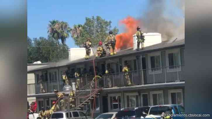 Fire Breaks Out At Apartment Building In Foothill Farms