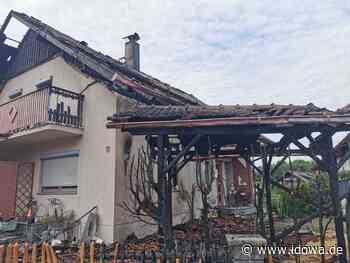 Hoher Schaden - Feuer zerstört Carport und Haus in Bernried - idowa