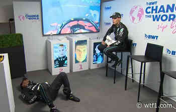 Hamilton Took The Cool Down Room Quite Literally After Drinks System Failure - WTF1