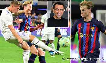 Xavi denies 'playing games' with Frenkie de Jong after playing him in defence against Real Madrid - Daily Mail
