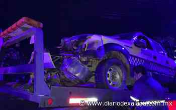 ¿Te tocó tráfico en bulevar? Chocó patrulla en carretera a Coatepec - Diario de Xalapa