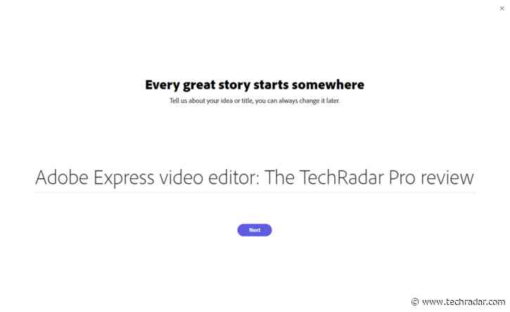 Adobe Express free online video editor