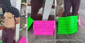 Amarran a presunto ladrón en Cuernavaca; se hacía pasar por militar - Diario de Morelos