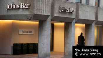 Julius Bär mit weniger Gewinn: Die Privatbanken-Party ist vorerst vorbei