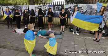 'All I feel is pain': Ukrainians gather to protest in Dublin to support women affected by the war - The Irish Times