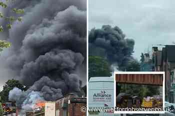 St Albans fire: Over 50 firefighters called to car workshop