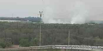 Incendio all'impianto di compostaggio Eden 94. L'azienda: "nessun pericolo per l'ambiente" - La Voce di Manduria