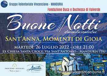 Manduria: Tornano a Manduria le “BuoneNotti” solidali - La Voce di Manduria