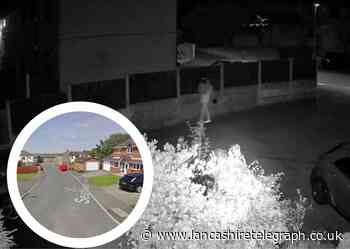 Warning after footage shows man trying doors in Hyndburn