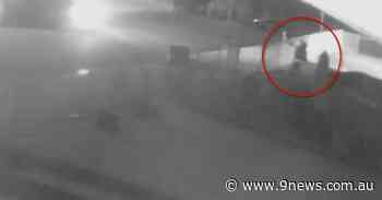 Chilling moment western Sydney home set on fire - 9News