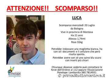 Scomparso da Bologna: si cerca Luca, 21enne di Suzzara - Prima Mantova