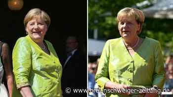 Glänzend-grün zur Gala: Merkel besucht Premiere der Bayreuther Festspiele