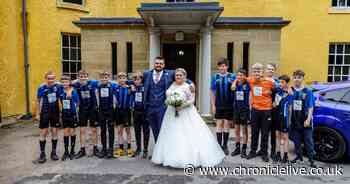 County Durham football coach gets sweet surprise from his team on his wedding day - Chronicle Live