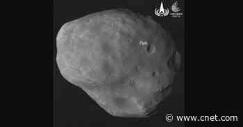 China's Mars Orbiter Snaps Pic of Funky Potato Moon Phobos     - CNET
