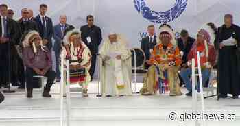 Pope Francis ‘deeply sorry,’ asks for forgiveness for residential schools during Alberta visit