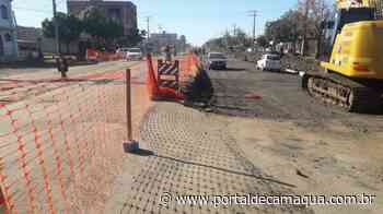 Trecho da Av. Setembrino de Carvalho (acesso ao bairro Profilurb), em Uruguaiana, é interditado para obra de pavimentação - Portal de Camaquã