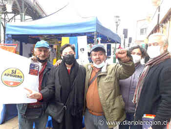 Ex convencionales desplegados en ferias libres en campaña por el APRUEBO - http://www.diariolaregion.cl