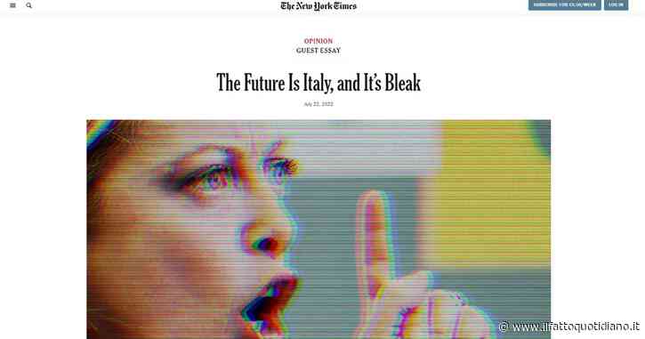 Articolo Nyt su Meloni, l’autore sbugiarda il Corriere: “Lunga stabilità garantita da Draghi? Mai detto, non hanno letto il mio pezzo”