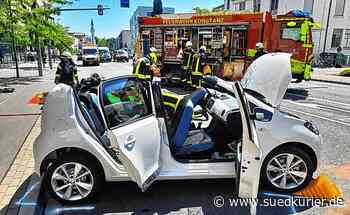 Konstanz: Unfall mit vier Autos und Verletzten auf der Reichenaustraße - SÜDKURIER Online