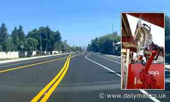 Tesla's Full Self Driving Beta navigates very crooked 'drunk' lane lines in California city  