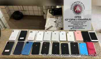Polícia militar recupera 21 aparelhos celulares subtraídos de um comerciante de Itamaraju - Primeirojornal