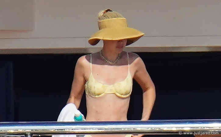 Gigi Hadid Relaxes in a Yellow Bikini During Yacht Day with the Beckham Family!
