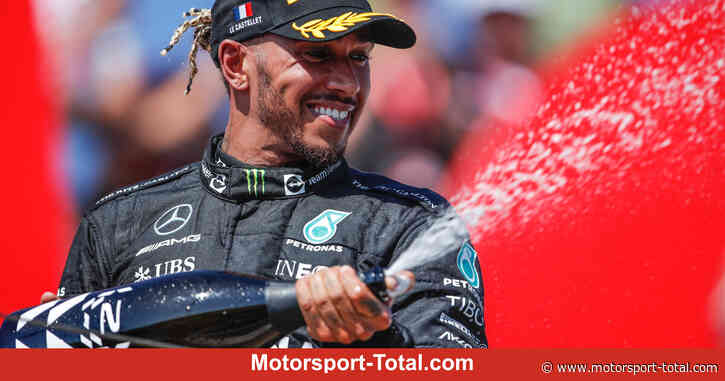 Lewis Hamilton liegt am Boden: Ohne Trinkflasche auf P2 - Motorsport-Total.com