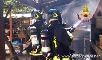 Selargius. Incendio di un loggiato, i Vigili del Fuoco evitano il peggio - Sardegna Live